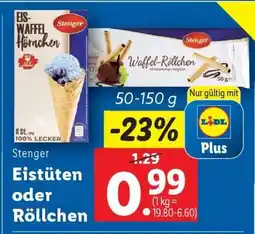 Lidl Stenger Eistüten oder Röllchen Angebot