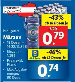 Lidl Puntigamer Märzen Angebot
