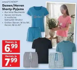 Lidl Damen/Herren Shorty-Pyjama Angebot