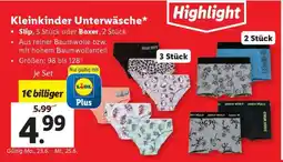 Lidl Kleinkinder Unterwäsche Angebot