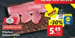 Lidl WIESENTALER Frisches Schweinefilet Angebot