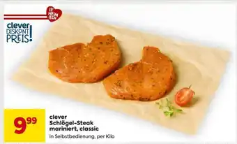 Billa clever Schlegel-Steak mariniert, classic Angebot