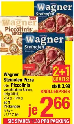 Maximarkt Wagner Steinofen Pizza oder Piccolinis Angebot
