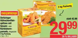 Maximarkt Stritzinger Hähnchenfilet- spitzen mit Sesam- oder Kürbiskern- panade Angebot