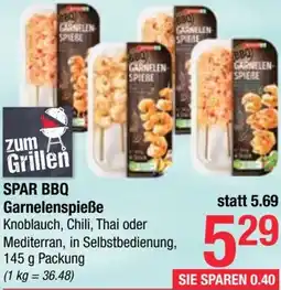 Maximarkt SPAR BBQ Garnelenspieße Angebot