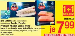 Maximarkt Iglo Zander, Premium Atlantik Lachs Angebot
