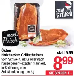 Maximarkt Österr. Holzhacker Grillscheiben Angebot