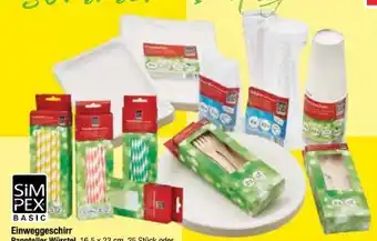Maximarkt Simpex Basic Einweggeschirr Angebot