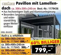 Norma CHILLROI Pavillon mit Lamellen- dach Angebot