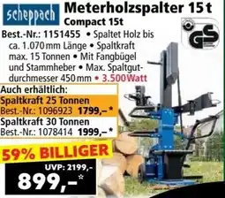 Norma scheppach Meterholzspalter Angebot