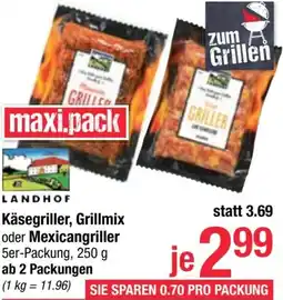 Maximarkt Käsegriller, Grillmix oder Mexicangriller Angebot