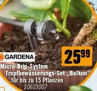 Hornbach GARDENA Micro-Drip-System Tropfbewässerungs-Set Balkon Angebot