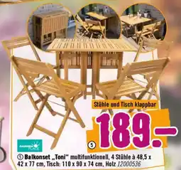 Hornbach Balkonset Toni multifunktionell Angebot