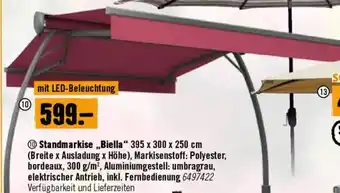 Hornbach Standmarkise Biella Angebot