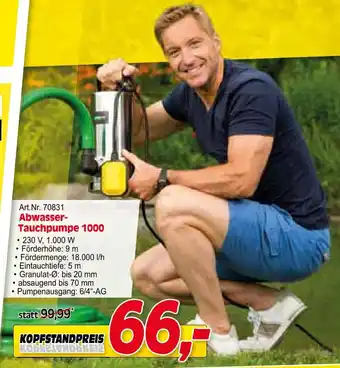 Zgonc Abwasser Tauchpumpe 1000 Angebot