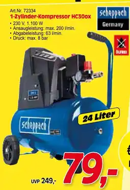 Zgonc scheppach 1-Zylinder-Kompressor HC300x Angebot