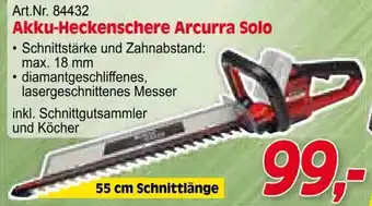 Zgonc E Einhell Akku-Heckenschere Arcurra Solo Angebot