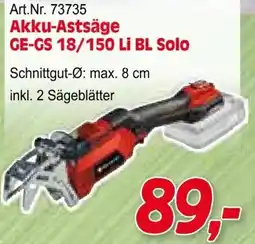 Zgonc E Einhell Akku-Astsäge GE-GS 18/150 Li BL Solo Angebot