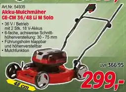 Zgonc E Einhell Akku-Mulchmäher GE-CM 36/48 Li M Solo Angebot