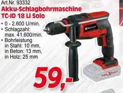 Zgonc E Einhell Akku-Schlagbohrmaschine TC-ID 18 Li Solo Angebot