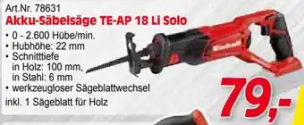 Zgonc E Einhell Akku-Säbelsäge TE-AP 18 Li Solo Angebot