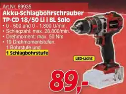 Zgonc E Einhell Akku-Schlagbohrschrauber TP-CD 18/50 Li i BL Solo Angebot