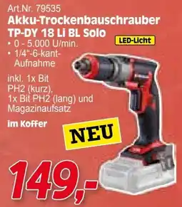 Zgonc E Einhell Akku-Trockenbauschrauber TP-DY 18 Li BL Solo Angebot