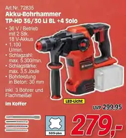 Zgonc E Einhell Akku-Bohrhammer TP-HD 36/30 LI BL +4 Solo Angebot