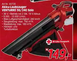 Zgonc E Einhell Akku-Laubsauger VENTURRO 36/240 Solo Angebot