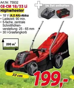 Zgonc E Einhell GP-CM 36/47 S Li Highwheeler Angebot