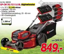 Zgonc E Einhell GP-CM 36/52 S Li BL Highwheeler Angebot