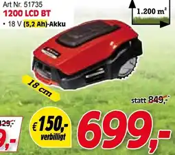 Zgonc E Einhell Akku-Mähroboter Sets 1200 LCD BT Angebot