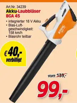 Zgonc STIHL Akku-Laubbläser BGA 45 Angebot