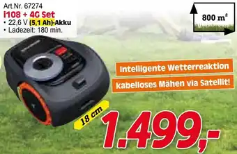 Zgonc Akku-Mähroboter Sets i108 + 4G Set Angebot