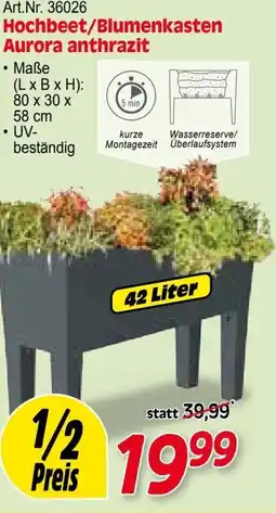 Zgonc Hochbeet/Blumenkasten Aurora anthrazit Angebot