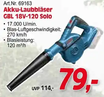 Zgonc Bosch Akku-Laubbläser GBL 18V-120 Solo Angebot