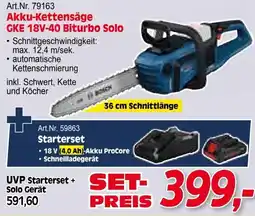 Zgonc Akku-Kettensäge GKE 18V-40 Biturbo Solo Angebot