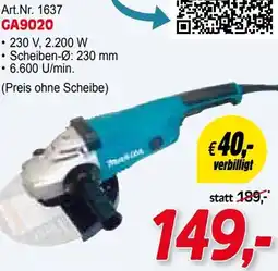 Zgonc Makita Winkelschleifer GA9020 Angebot