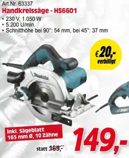 Zgonc Makita Handkreissäge - HS6601 Angebot