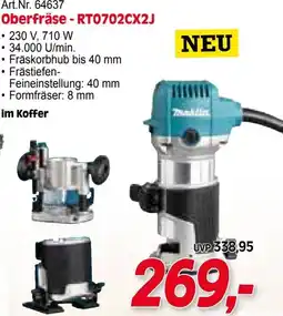 Zgonc Makita Oberfräse- RT0702CX2J Angebot
