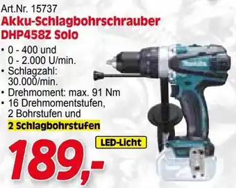 Zgonc Makita Akku-Schlagbohrschrauber DHP458Z Solo Angebot