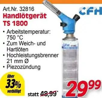 Zgonc Handlötgerät TS 1800 Angebot