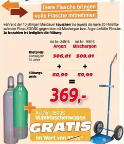 Zgonc Stahlflaschenwagen Angebot