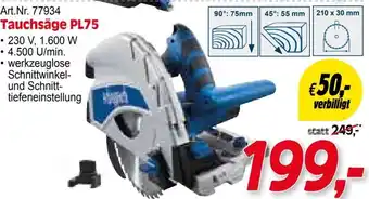 Zgonc Scheppach Tauchsäge PL75 Angebot