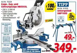Zgonc Scheppach Kapp-, Zug und Gehrungssäge HM305SL Angebot