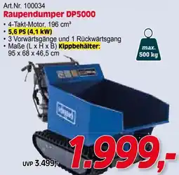 Zgonc Scheppach Raupendumper DP5000 Angebot