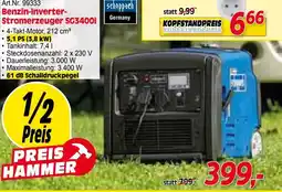 Zgonc Scheppach Benzin Inverter Stromerzeuger SG3400i Angebot