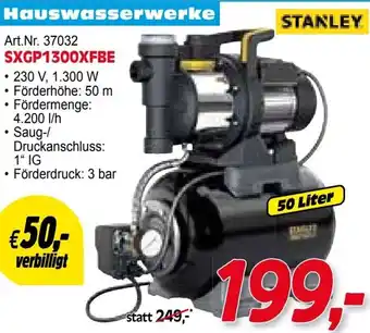 Zgonc STANLEY Hauswasserwerke Angebot