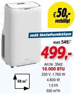 Zgonc Klimageräte mit wifi 16.000 BTU Angebot