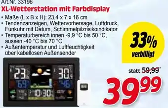 Zgonc XL-Wetterstation mit Farbdisplay Angebot